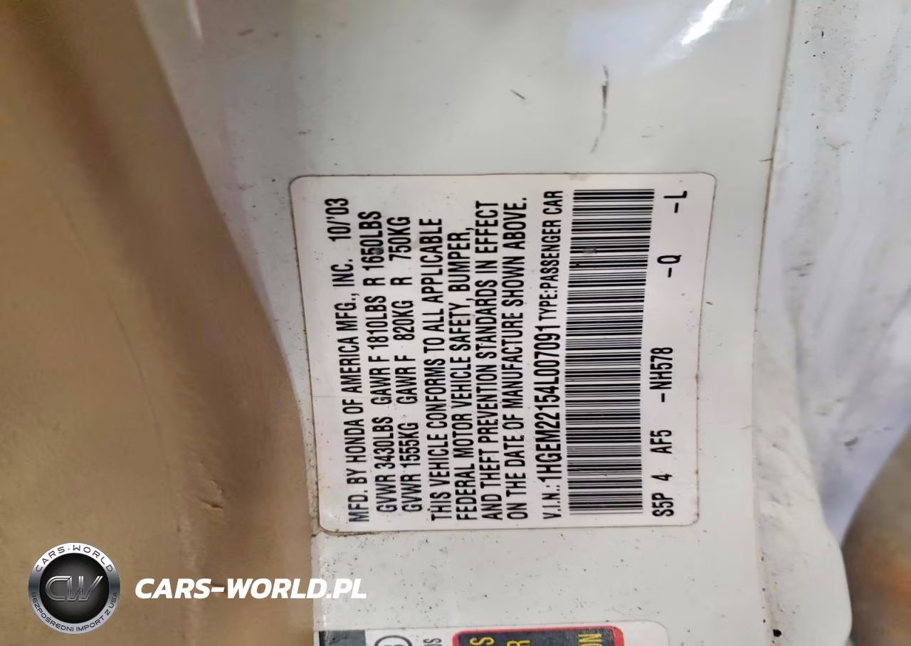 2004 Honda Civic VIN:1HGEM22154L007091 - 13