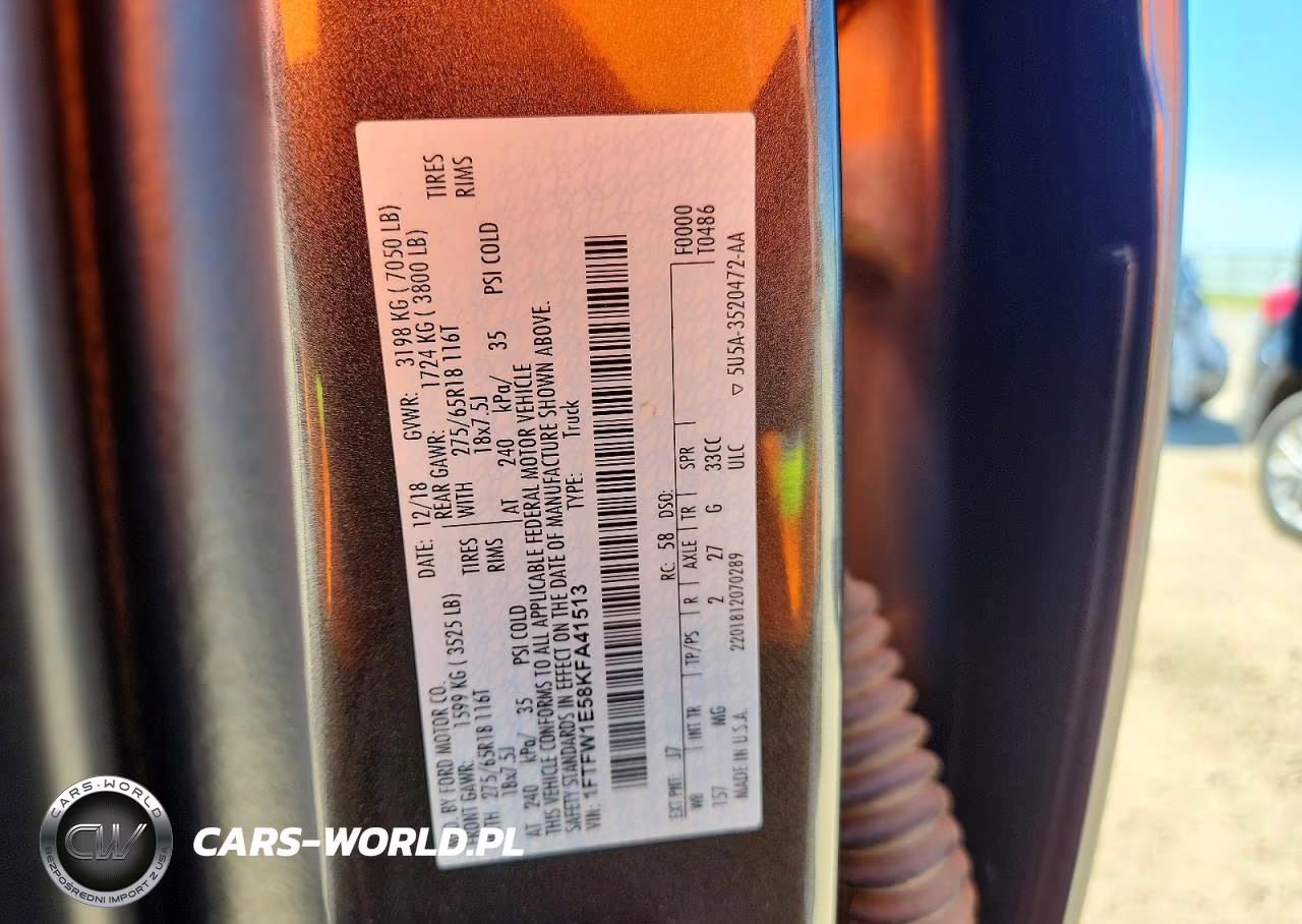 2019 Ford F150 Supercrew VIN:1FTFW1E58KFA41513 - 12