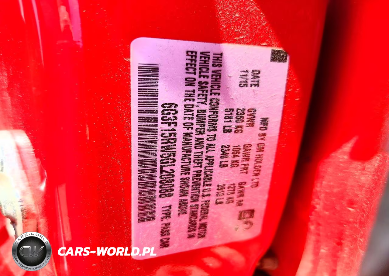 2016 Chevrolet Ss VIN:6G3F15RW5GL208088 - 12
