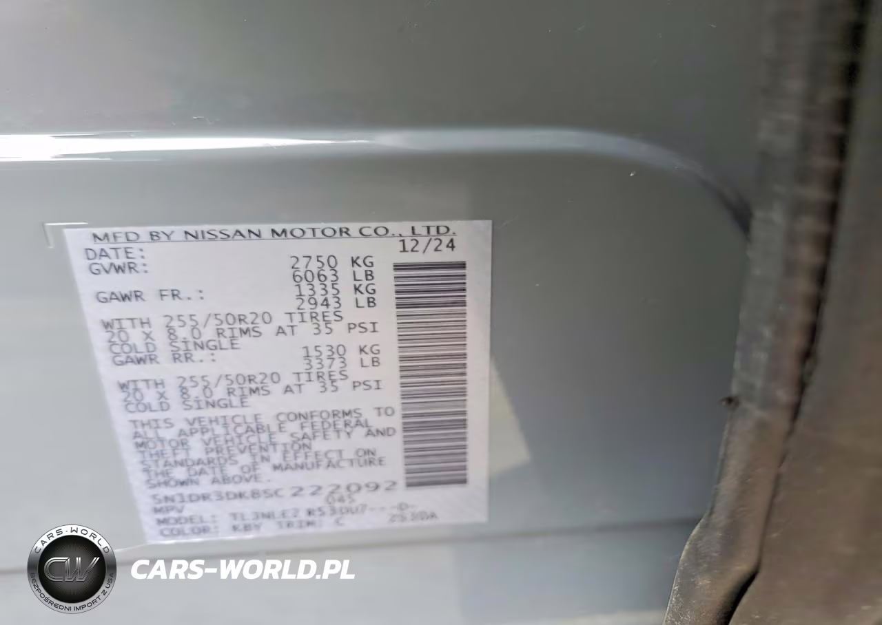 2025 Nissan Pathfinder Platinum VIN:5N1DR3DK8SC222092 - 13
