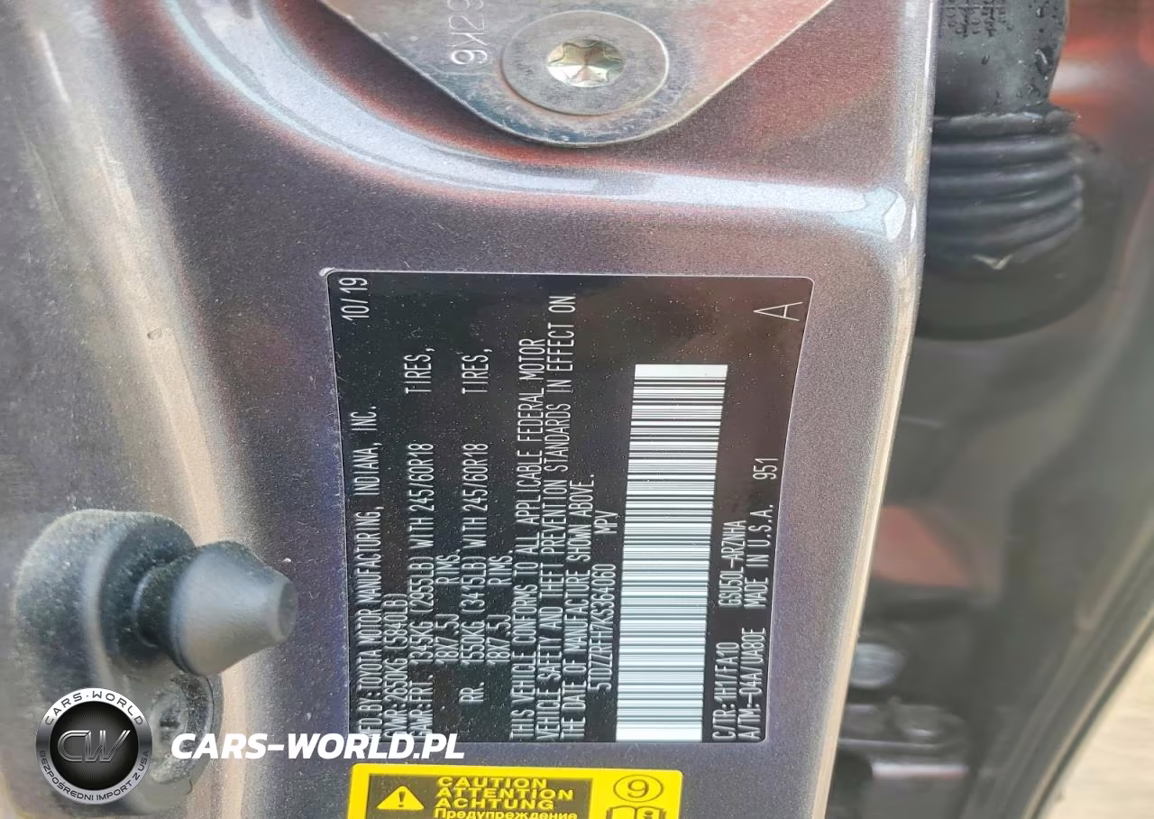 2019 Toyota Highlander Le Plus VIN:5TDZZRFH7KS364060 - 13