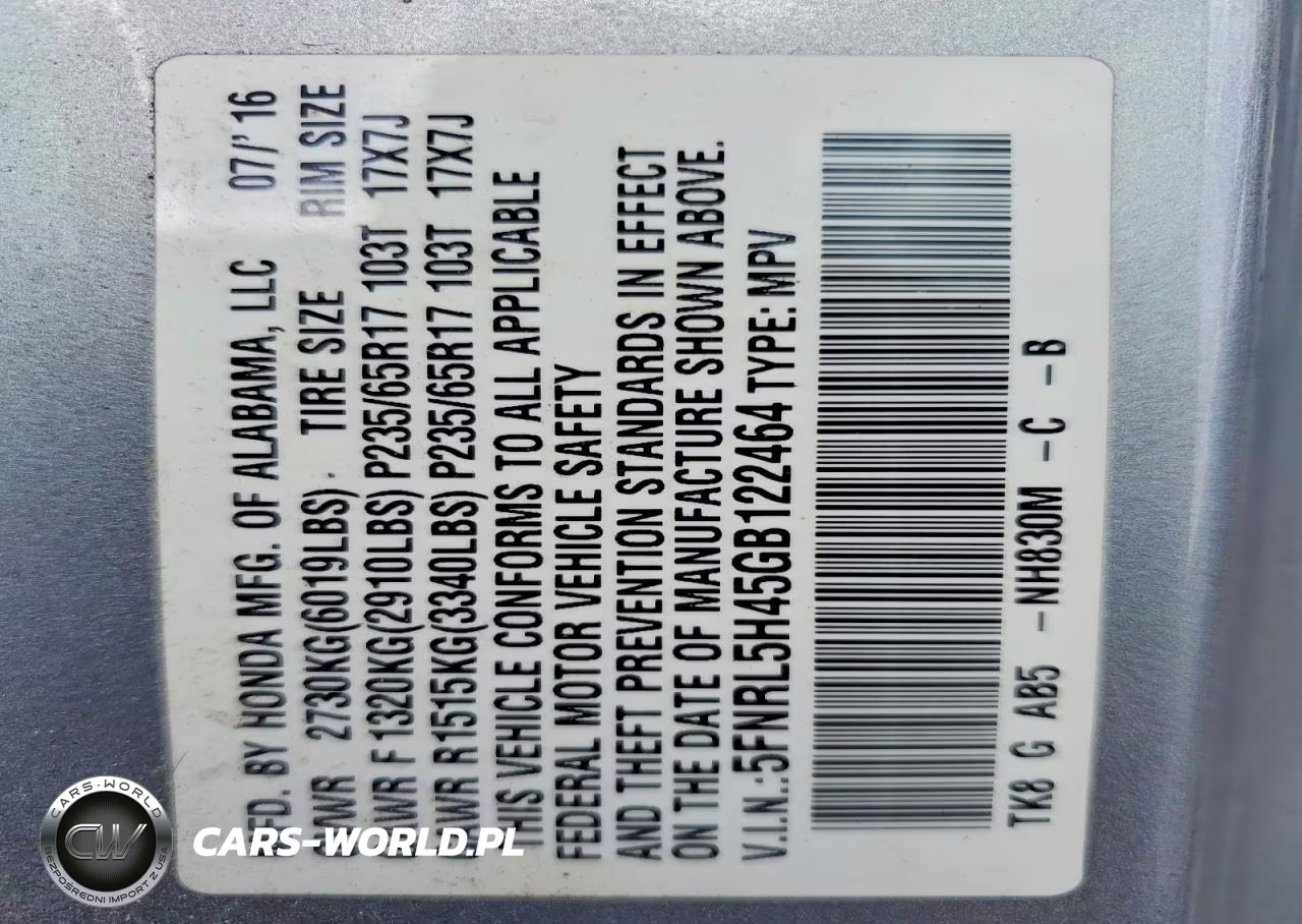 2016 Honda Odyssey Ex VIN:5FNRL5H45GB122464 - 13