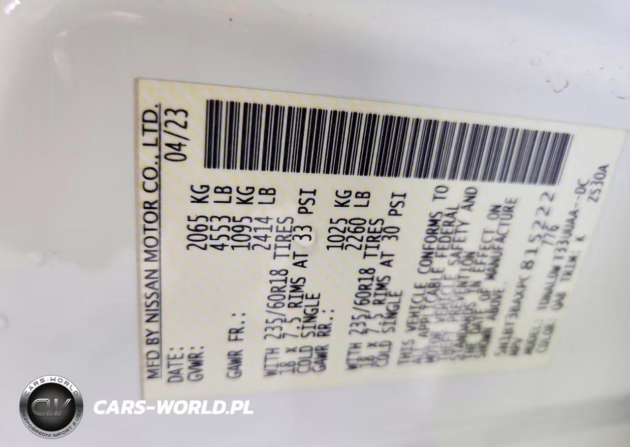 2023 Nissan Rogue Sv VIN:5N1BT3BAXPC815222 - 14