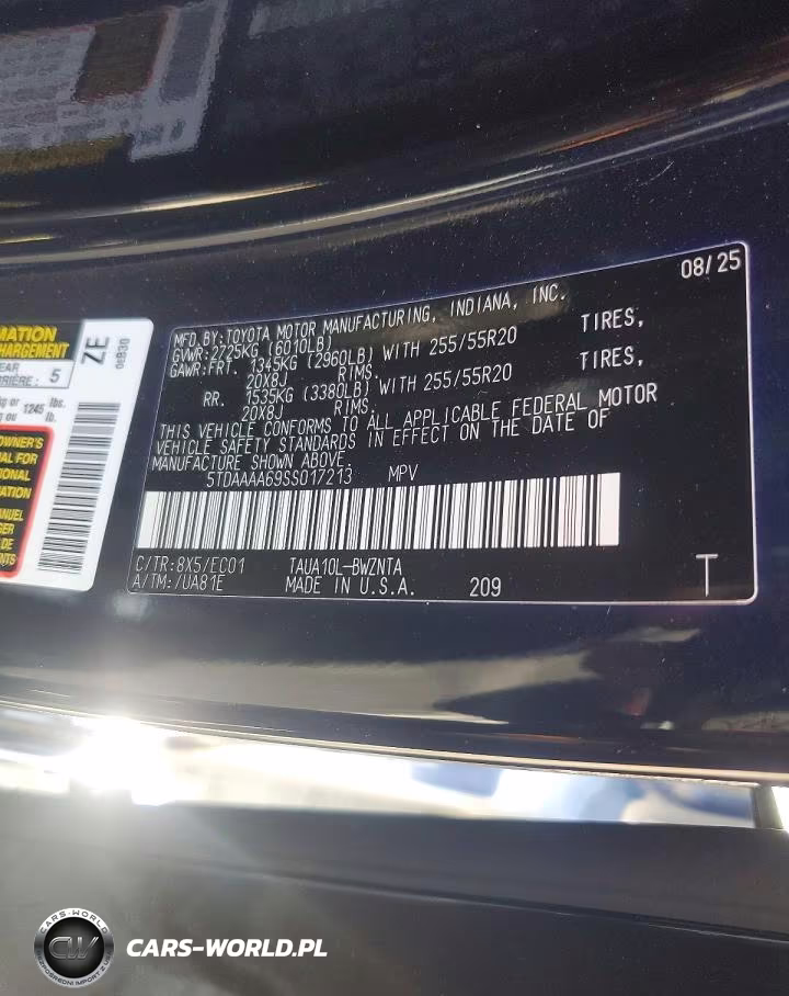 2025 Lexus Tx 350 Base VIN:5TDAAAA69SS017213 - 13