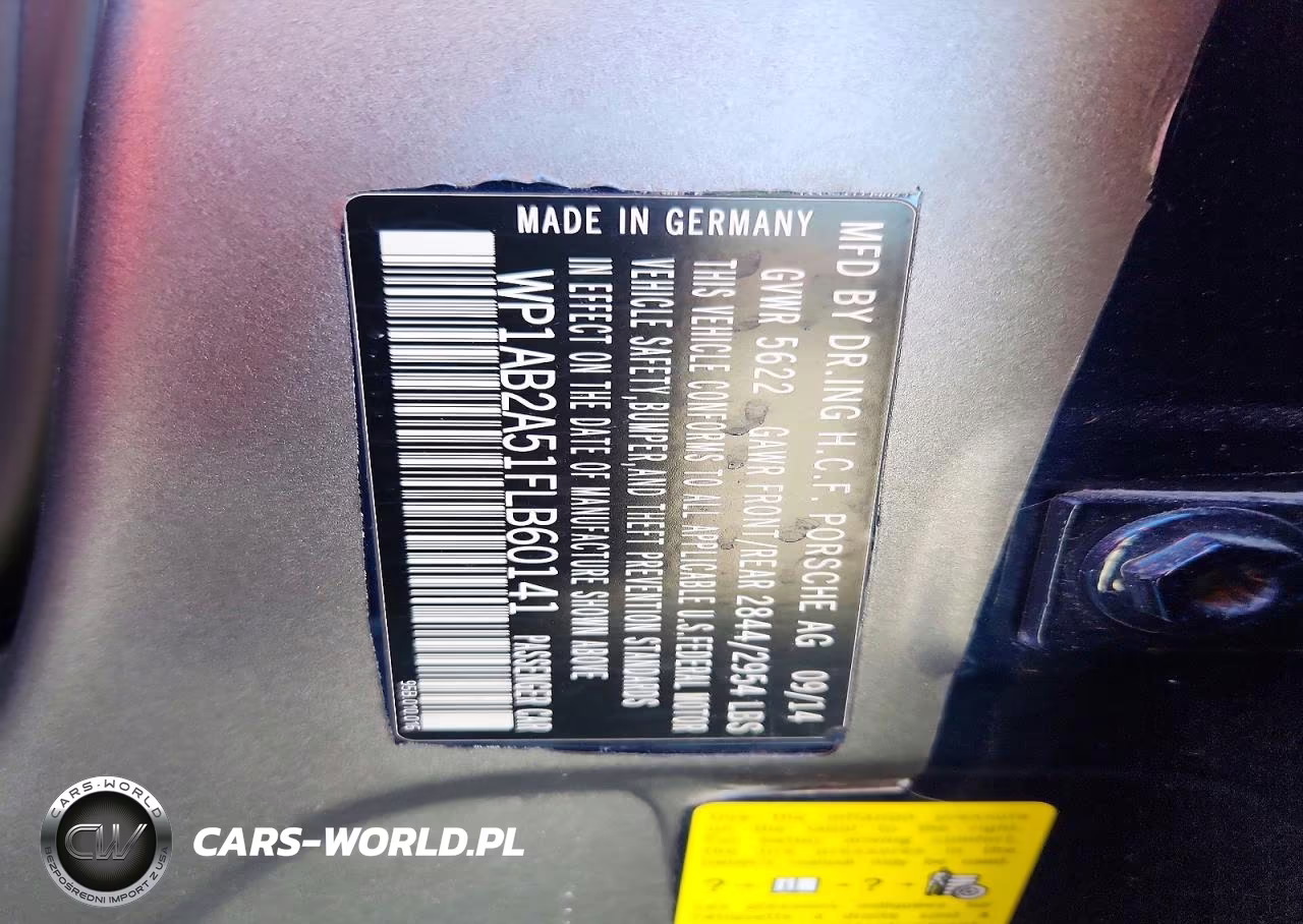 2015 Porsche Macan S VIN:WP1AB2A51FLB60141 - 12