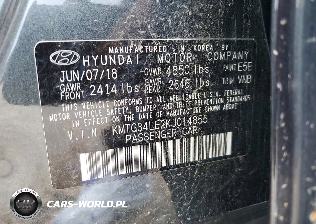 2019 Genesis G70 3.3T Design VIN:KMTG34LE2KU014855 - 13
