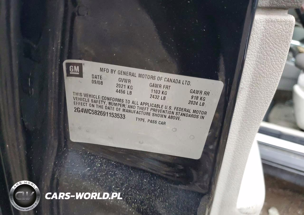 2009 Buick Lacrosse Cx VIN:2G4WC582691153533 - 12