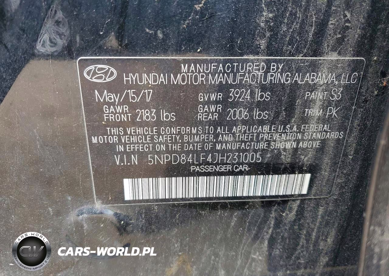 2018 Hyundai Elantra Sel VIN:5NPD84LF4JH231005 - 12