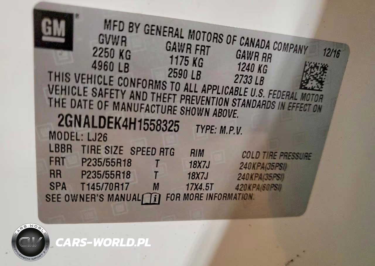 2017 Chevrolet Equinox Premier VIN:2GNALDEK4H1558325 - 14