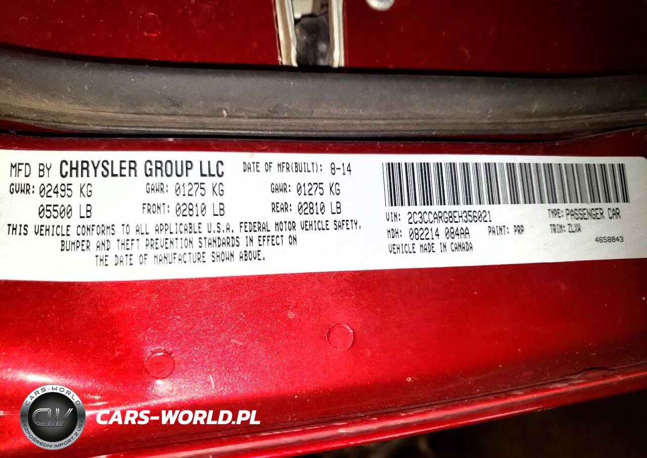 2014 Chrysler 300 VIN:2C3CCARG8EH356021 - 13