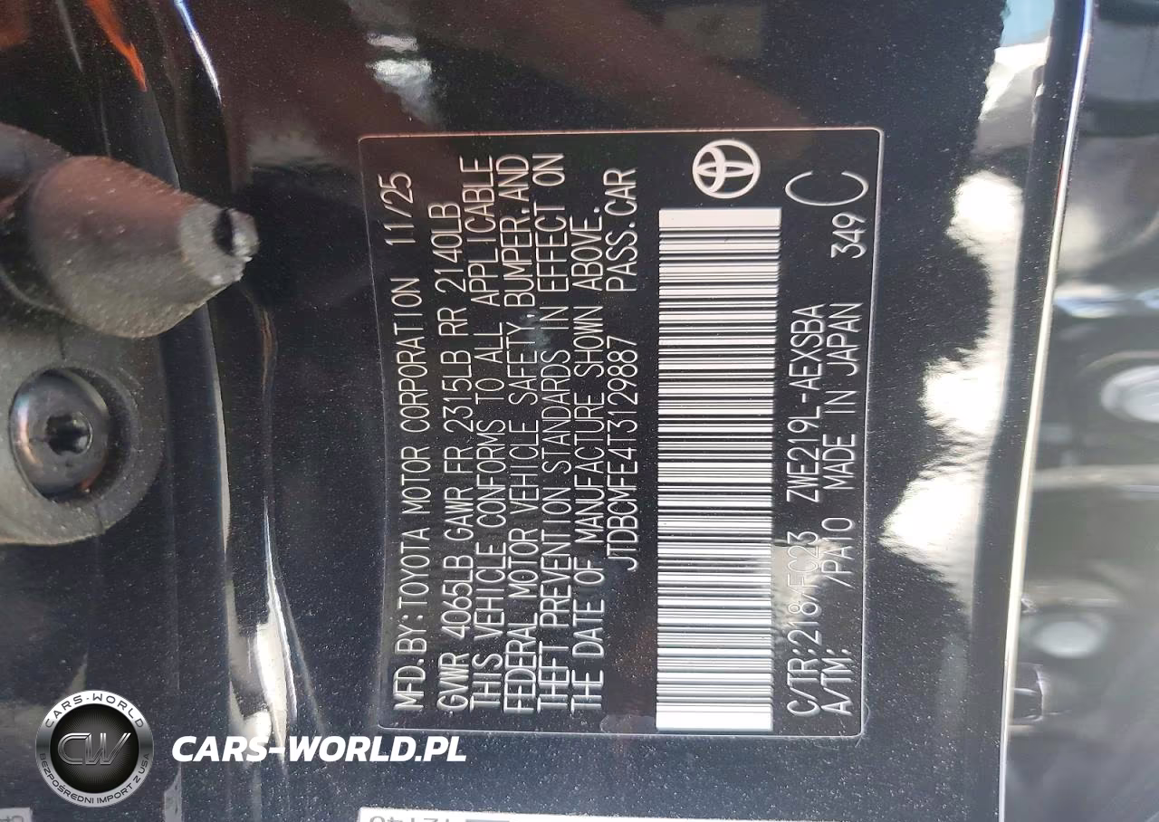 2026 Toyota Corolla Hybrid Se VIN:JTDBCMFE4T3129887 - 12