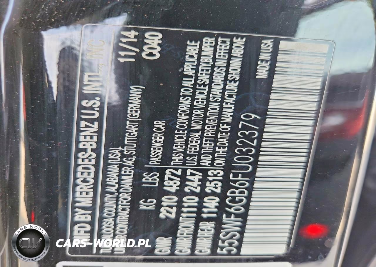 2015 Mercedes-Benz C 400 4Matic VIN:55SWF6GB6FU032379 - 12