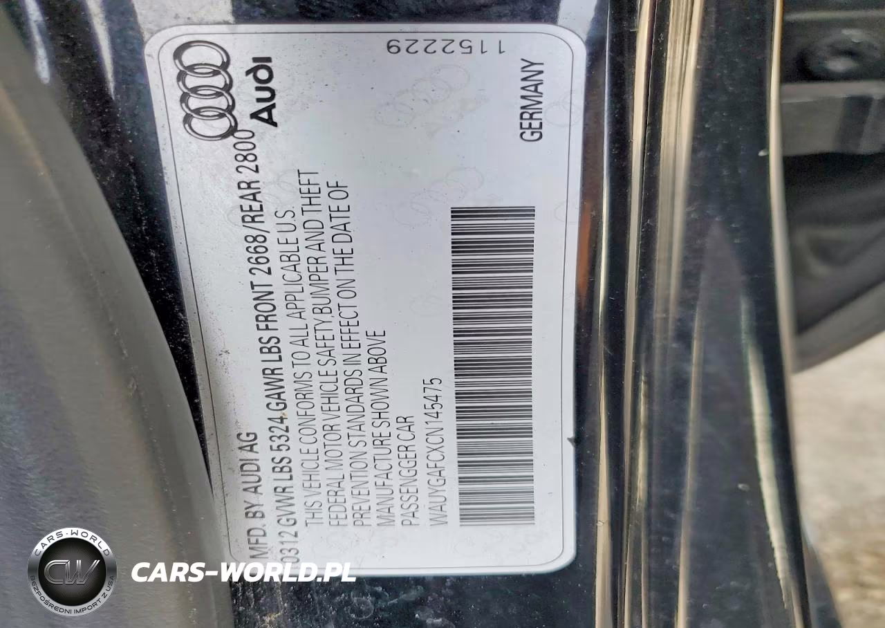 2012 Audi A7 Premium Plus VIN:WAUYGAFCXCN145475 - 12