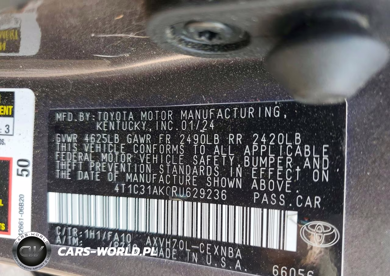 2024 Toyota Camry Le VIN:4T1C31AK0RU629236 - 12