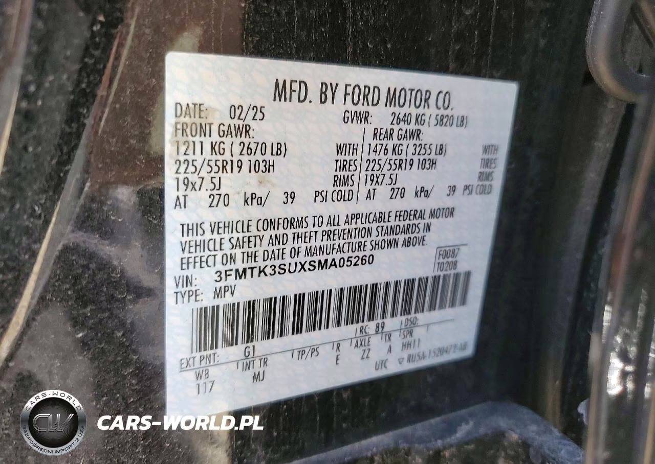 2025 Ford Mustang Mach-E Premium VIN:3FMTK3SUXSMA05260 - 13