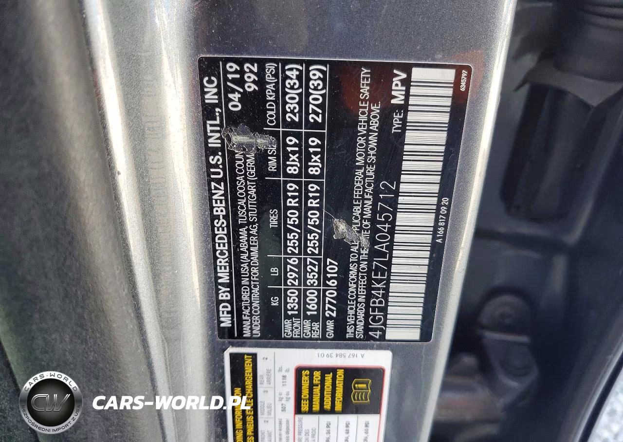 2020 Mercedes-Benz Gle 350 4Matic VIN:4JGFB4KE7LA045712 - 13