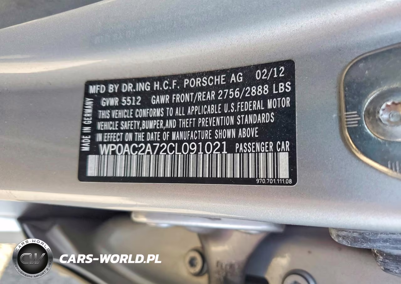 2012 Porsche Panamera Turbo VIN:WP0AC2A72CL091021 - 12