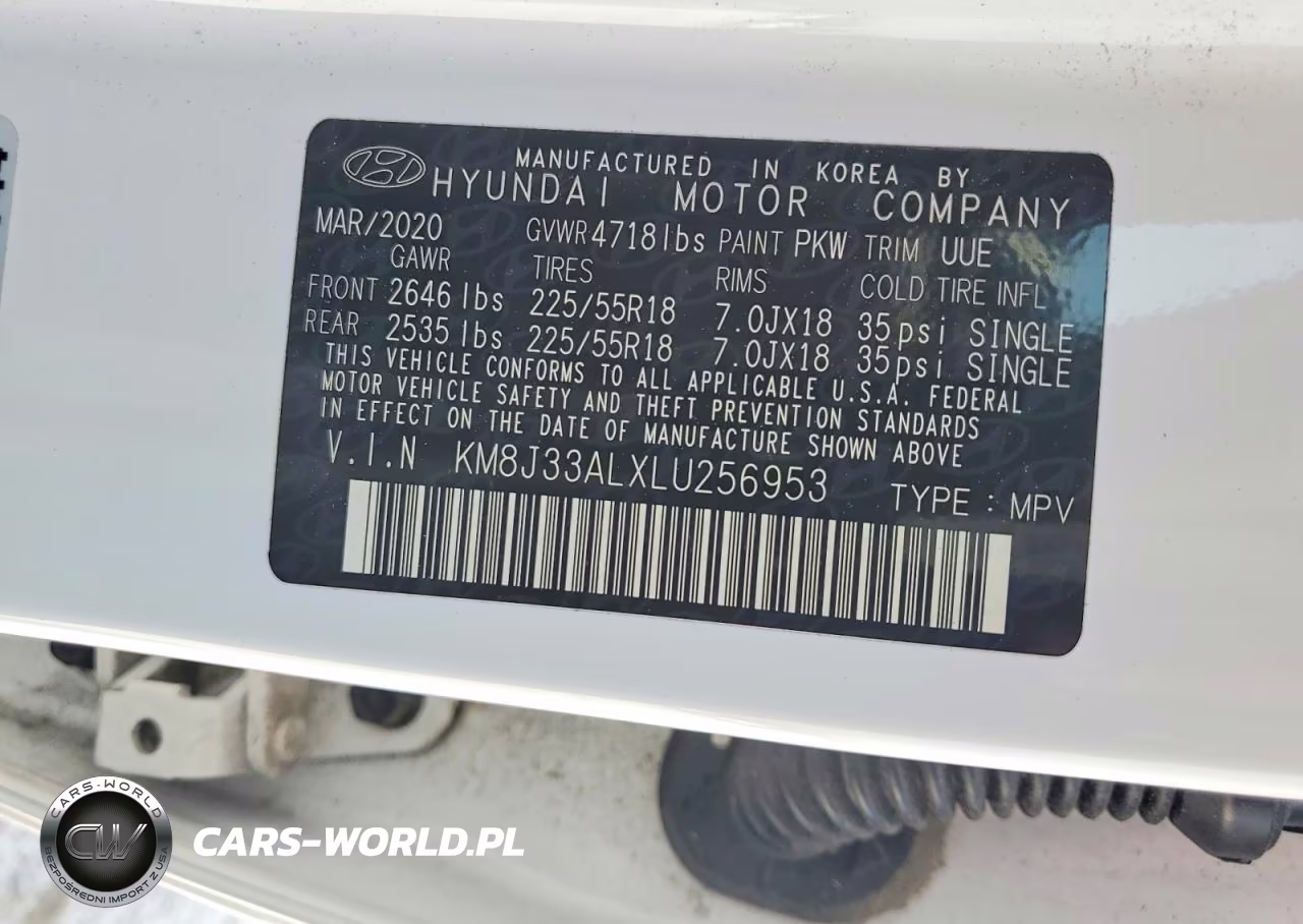 2020 Hyundai Tucson Sel VIN:KM8J33ALXLU256953 - 13