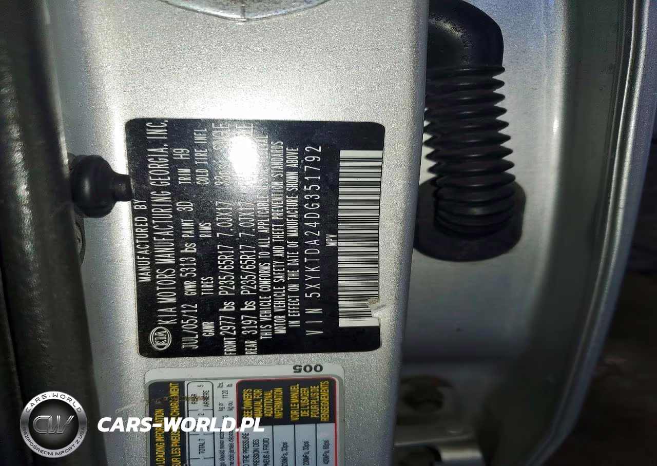 2013 Kia Sorento Lx VIN:5XYKTDA24DG351792 - 13