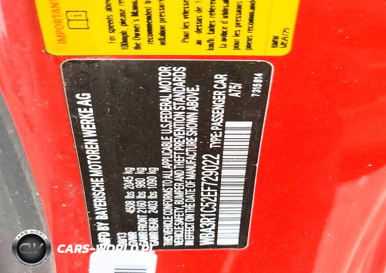 2014 BMW 435 I VIN:WBA3R1C52EF729022 - 13