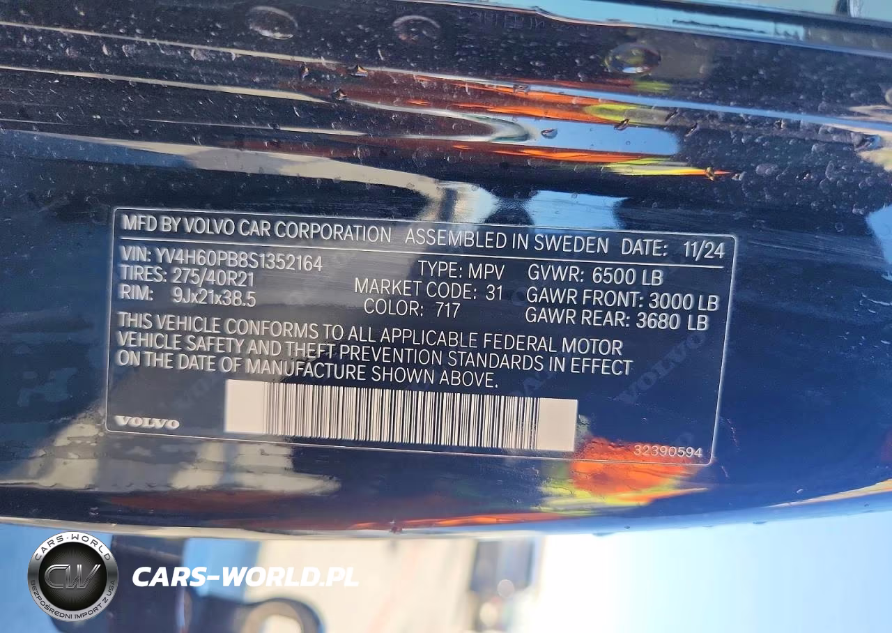 2025 Volvo Xc90 Plus VIN:YV4H60PB8S1352164 - 12