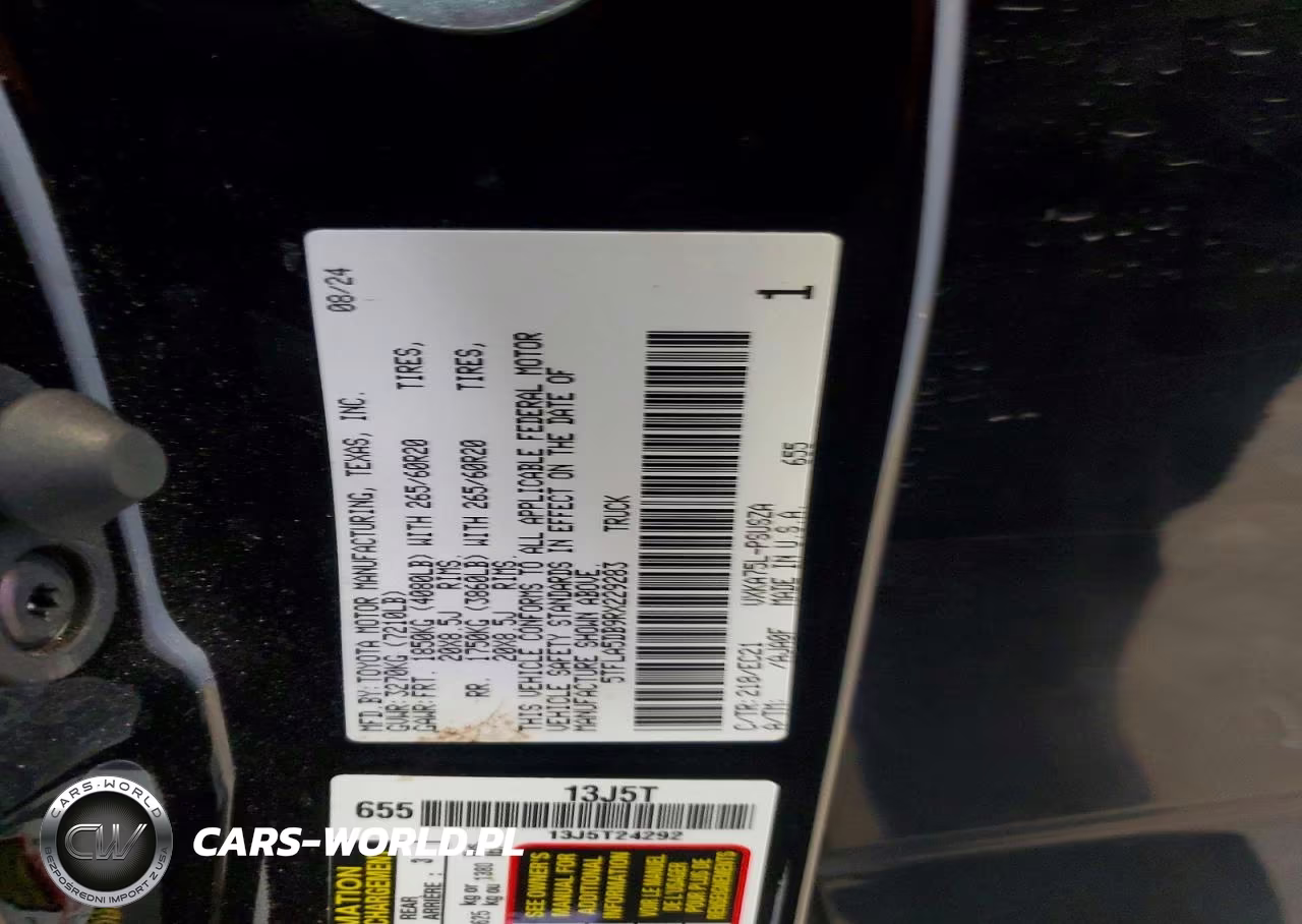 2024 Toyota Tundra Sr5 VIN:5TFLA5DB9RX229283 - 12