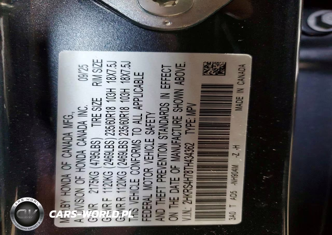 2026 Honda Cr-V Exl VIN:2HKRS4H78TH434362 - 13