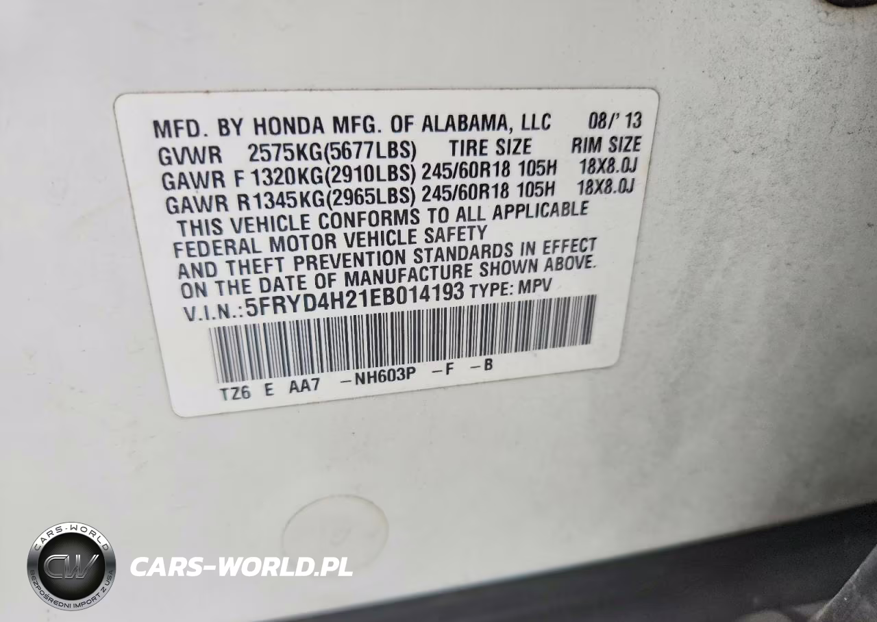 2014 Acura Mdx VIN:5FRYD4H21EB014193 - 13