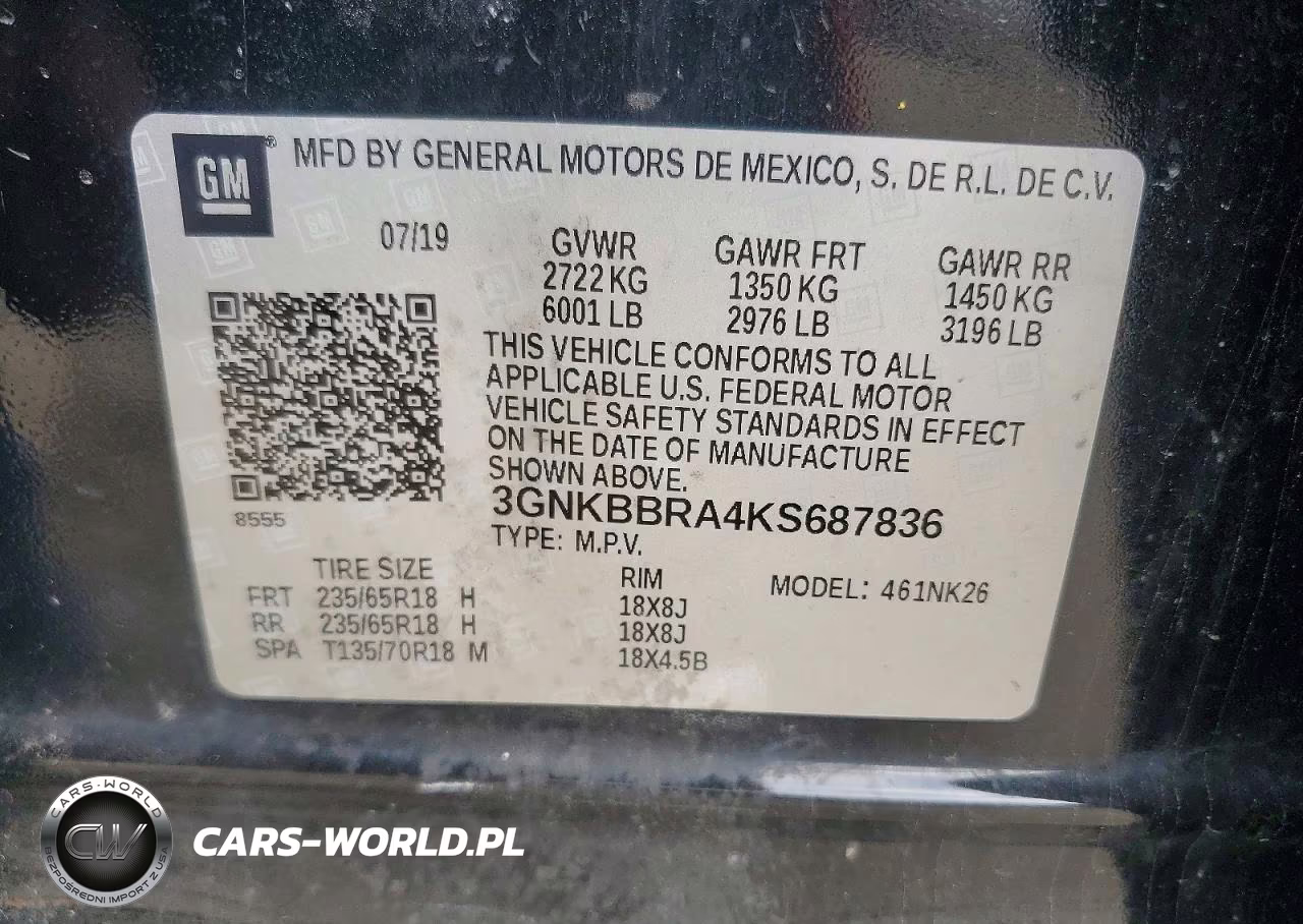 2019 Chevrolet Blazer 1Lt VIN:3GNKBBRA4KS687836 - 13