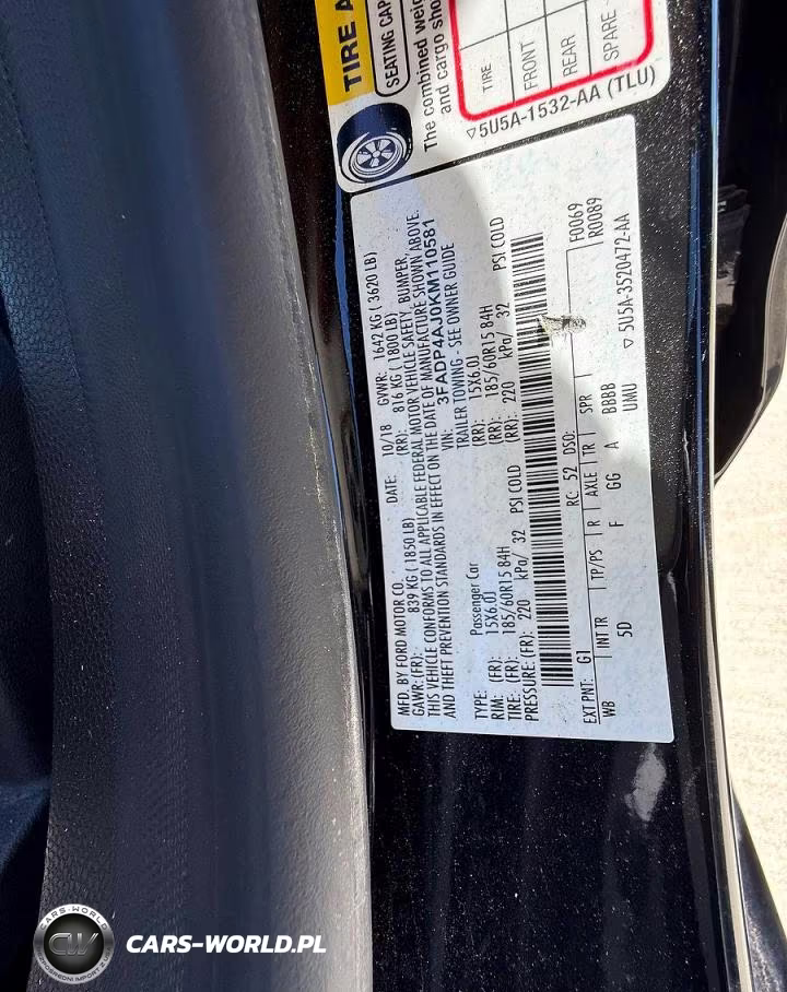 FORD FIESTA S VIN:3FADP4AJ0KM110581 - 10