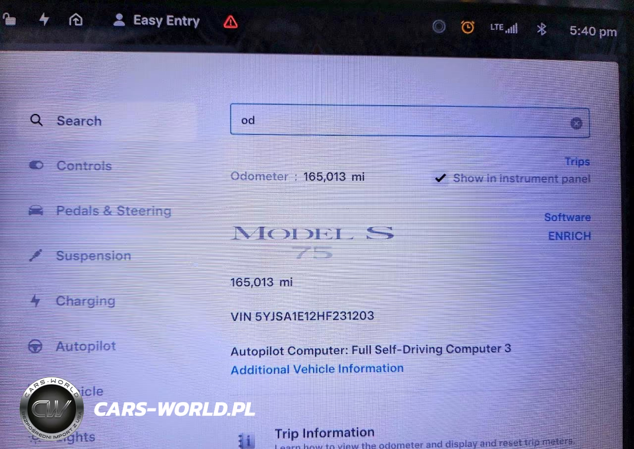 2017 Tesla Model S VIN:5YJSA1E12HF231203 - 9