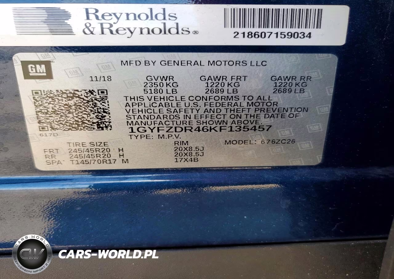 2019 Cadillac Xt4 Luxury VIN:1GYFZDR46KF135457 - 12
