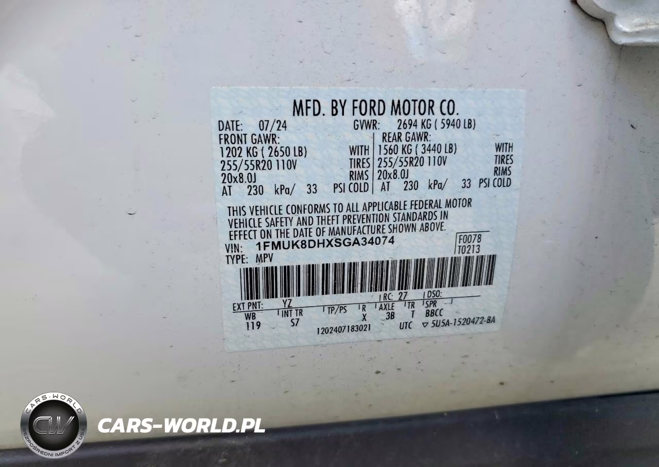 2025 Ford Explorer Active VIN:1FMUK8DHXSGA34074 - 14