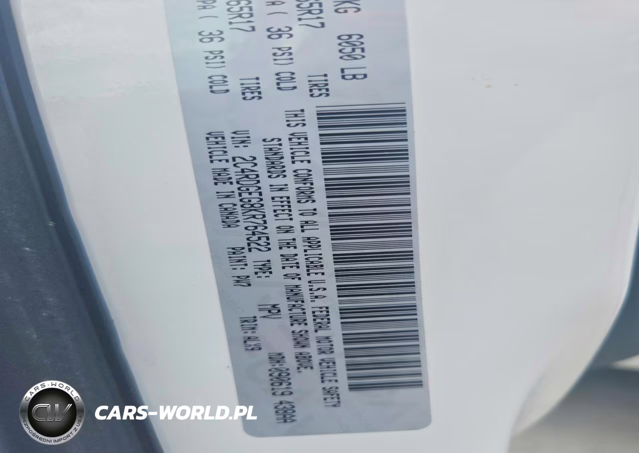 2019 Dodge Grand Caravan Gt VIN:2C4RDGEG8KR764522 - 13