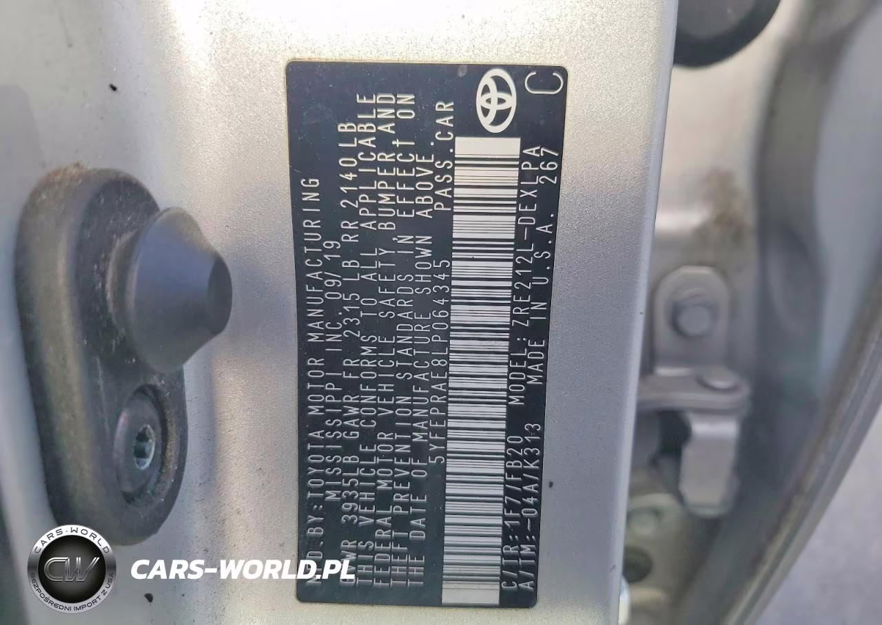 2020 Toyota Corolla Le VIN:5YFEPRAE8LP064345 - 12