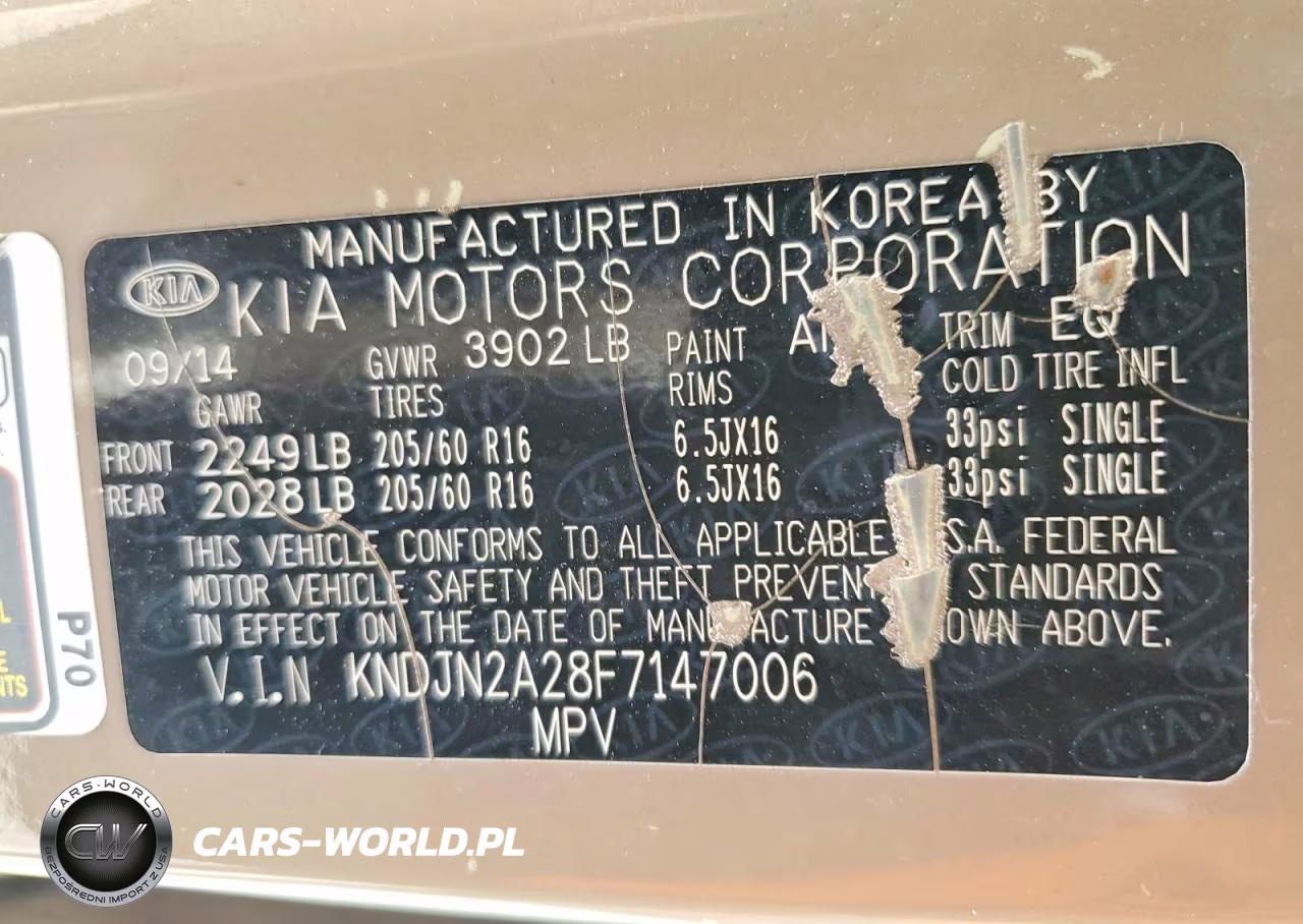 2015 Kia Soul VIN:KNDJN2A28F7147006 - 13
