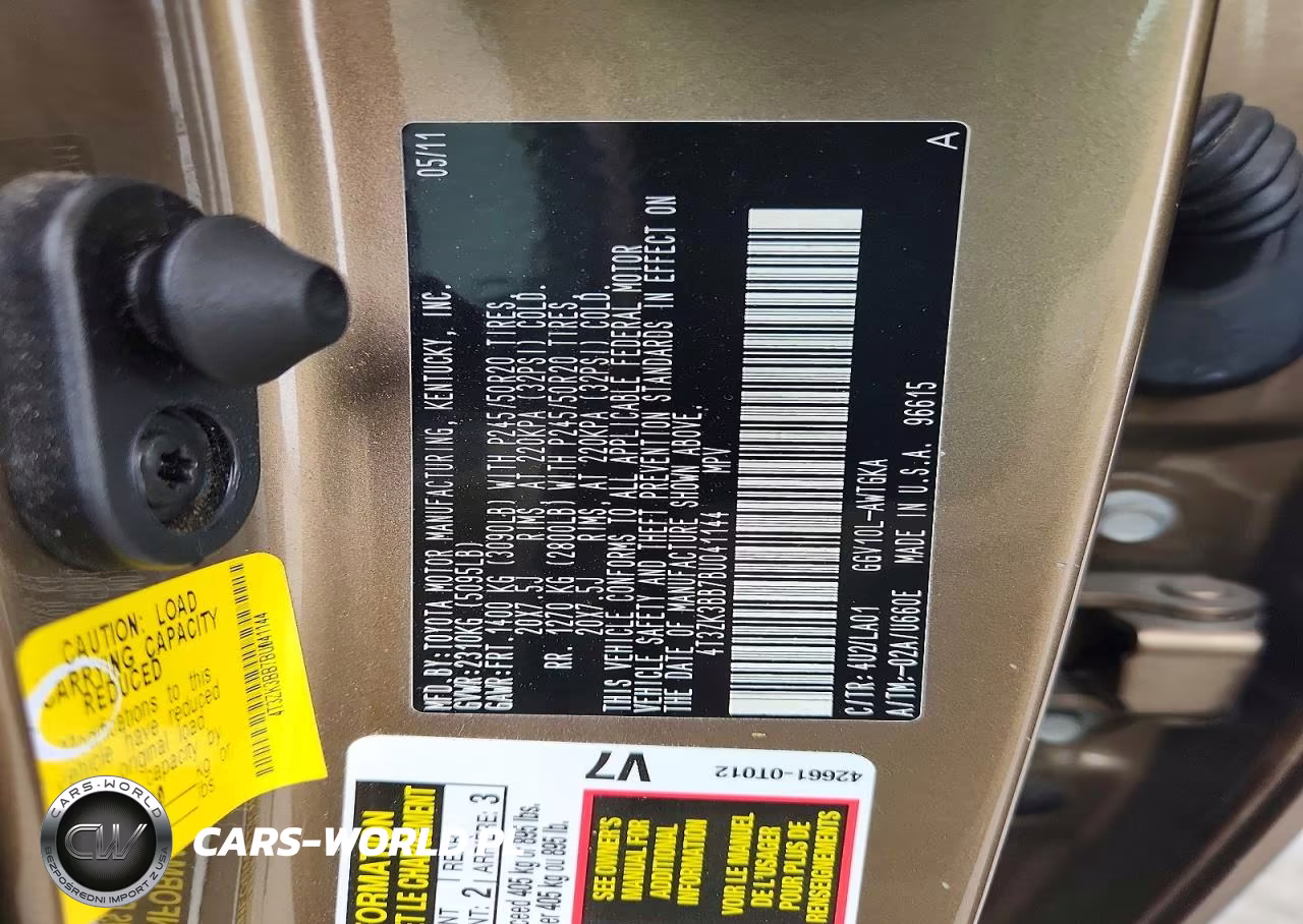 2011 Toyota Venza Fwd V6 VIN:4T3ZK3BB7BU041144 - 14