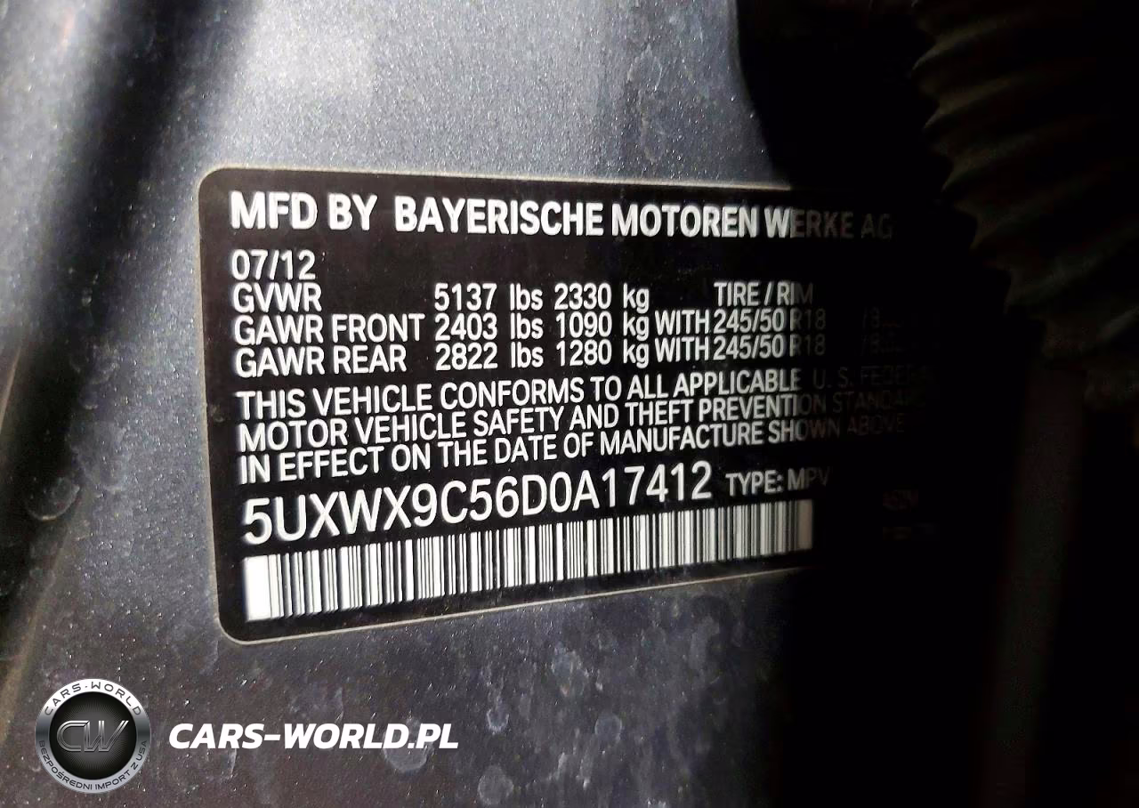2013 BMW X3 xDrive28I VIN:5UXWX9C56D0A17412 - 13