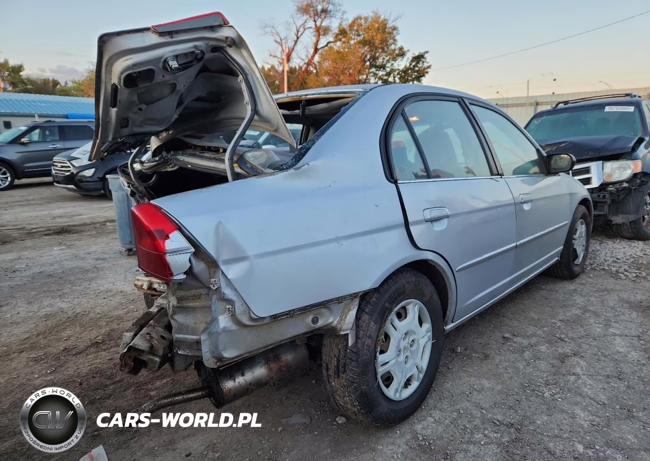 2002 Honda Civic Lx VIN:1HGES15672L041375 - 3