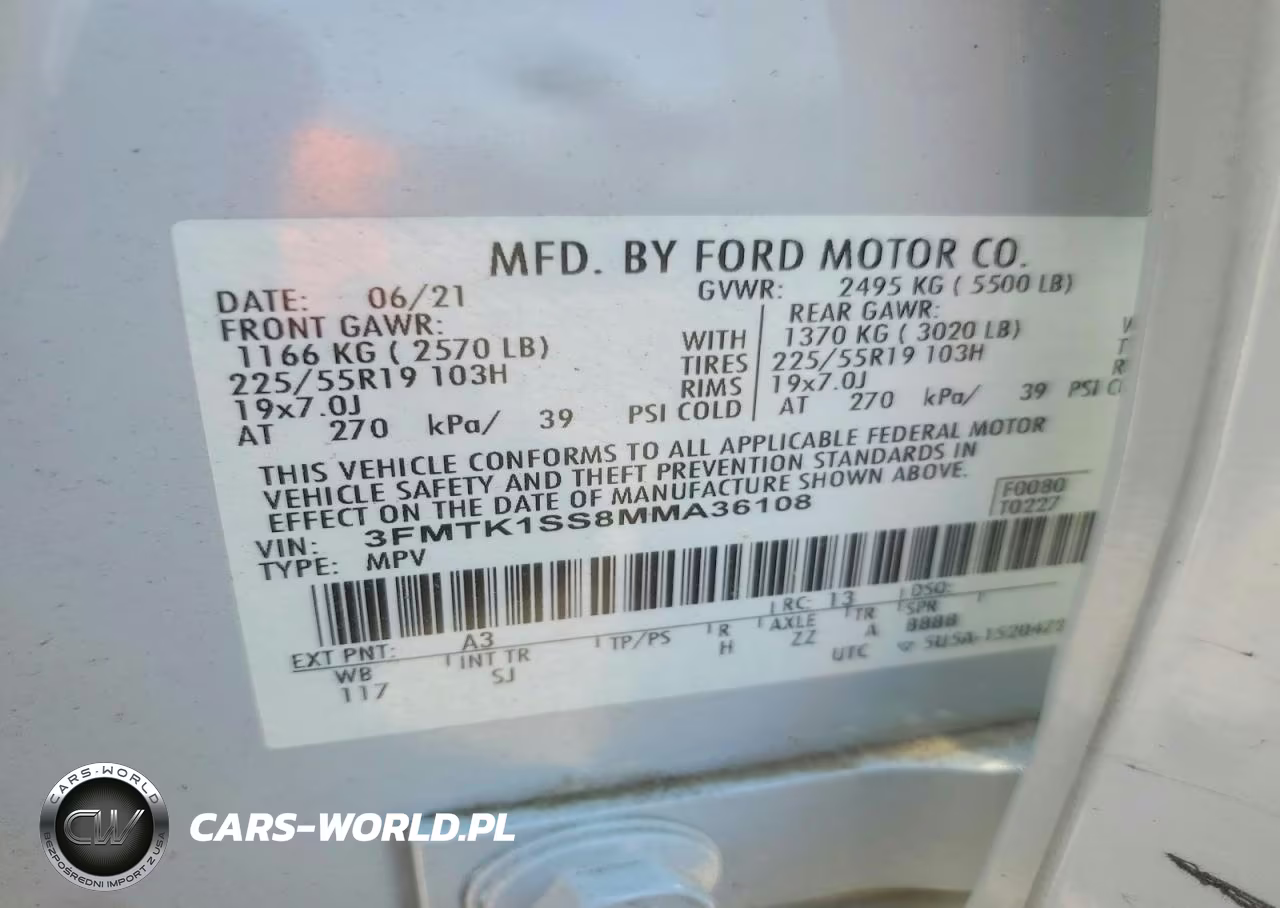 2021 Ford Mustang Mach-E Select VIN:3FMTK1SS8MMA36108 - 14