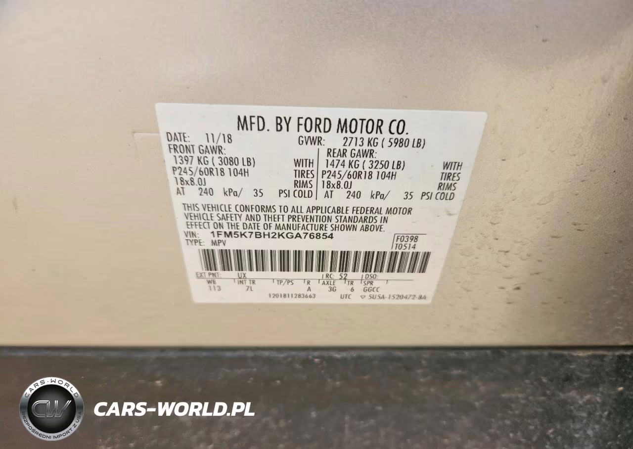 2019 Ford Explorer VIN:1FM5K7BH2KGA76854 - 13