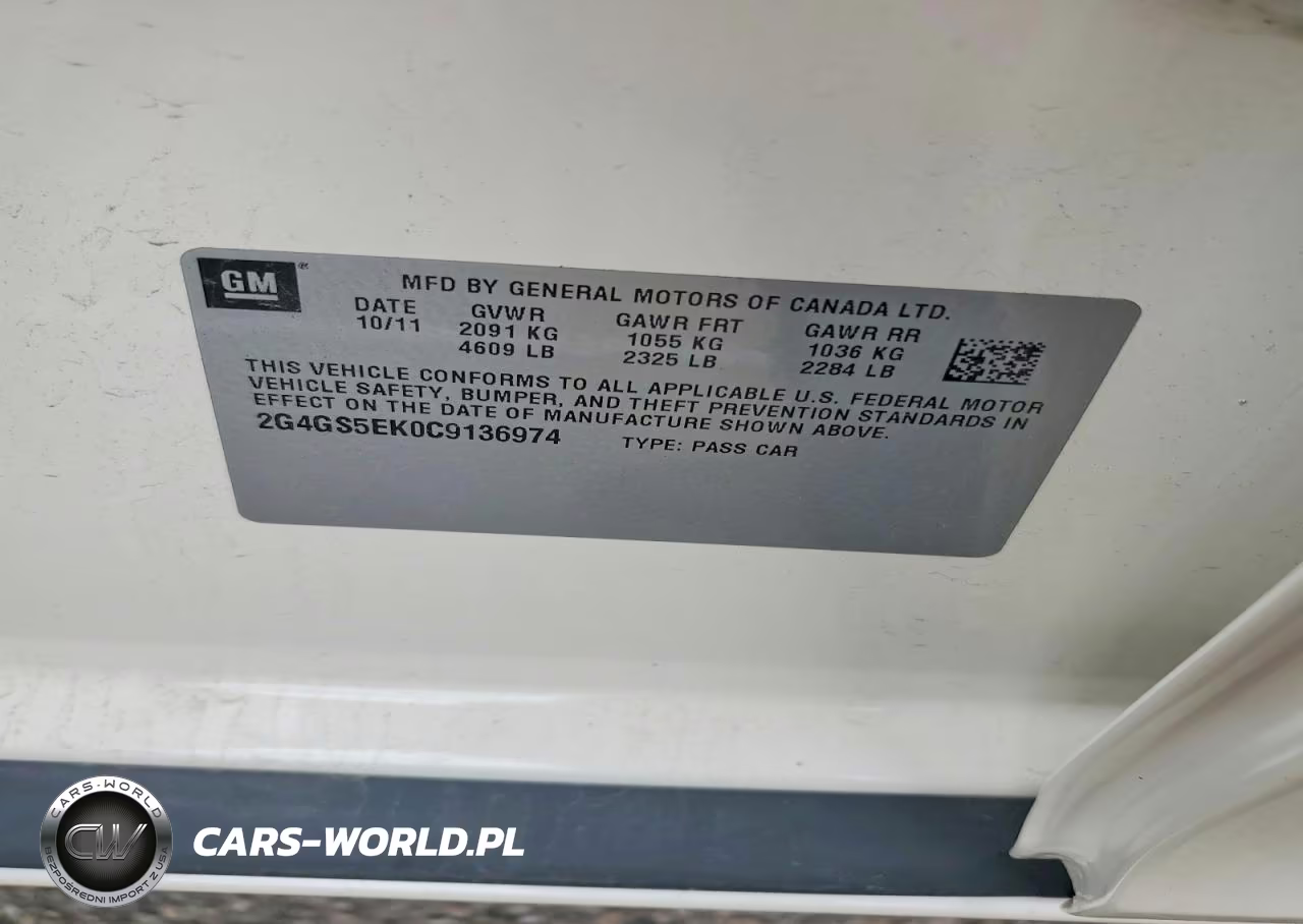 2012 Buick Regal Premium VIN:2G4GS5EK0C9136974 - 12