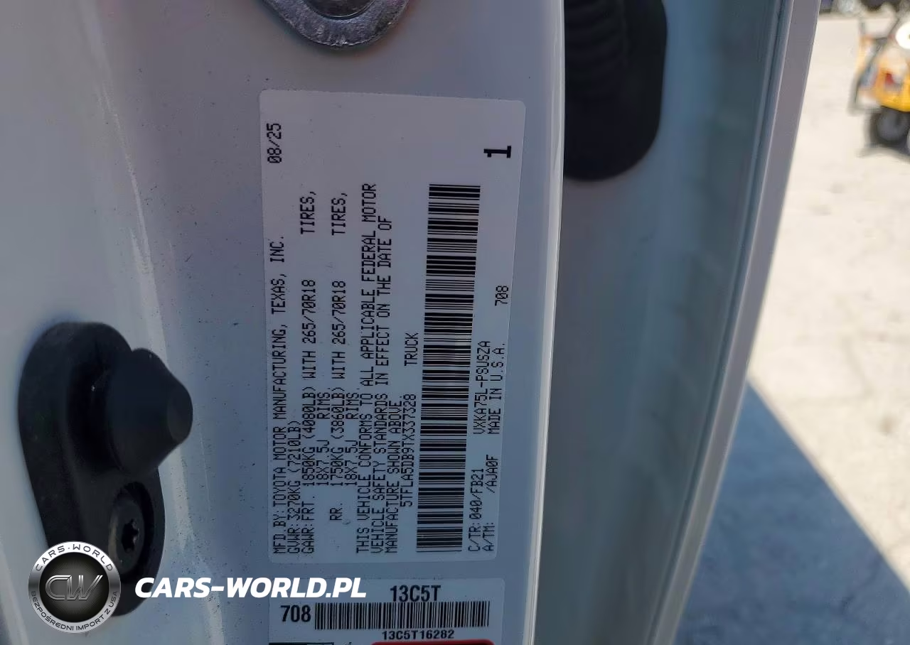 2026 Toyota Tundra Sr5 VIN:5TFLA5DB9TX337328 - 12
