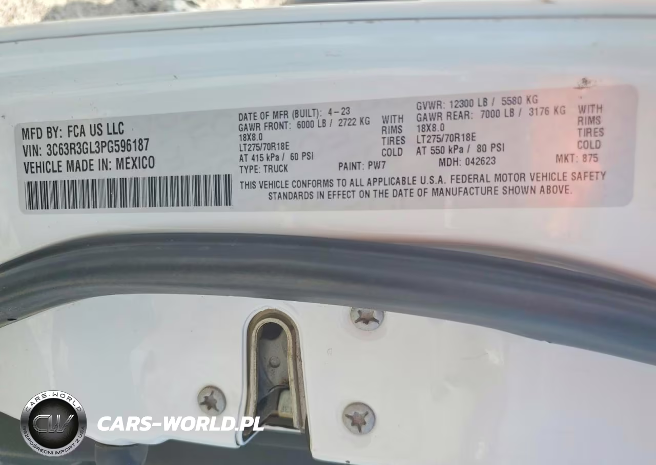 2023 Ram 3500 Tradesman VIN:3C63R3GL3PG596187 - 12