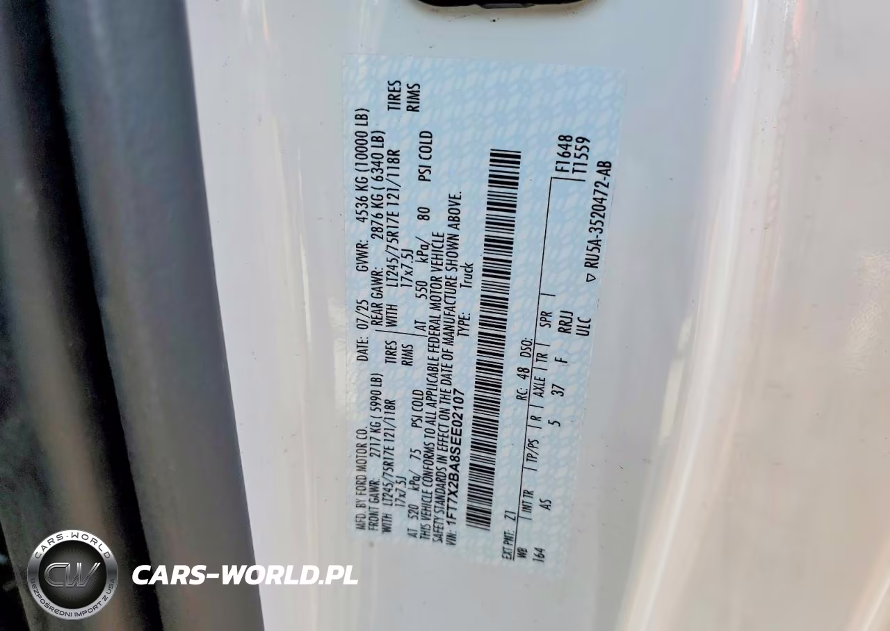 2025 Ford F250 Super Duty VIN:1FT7X2BA8SEE02107 - 13