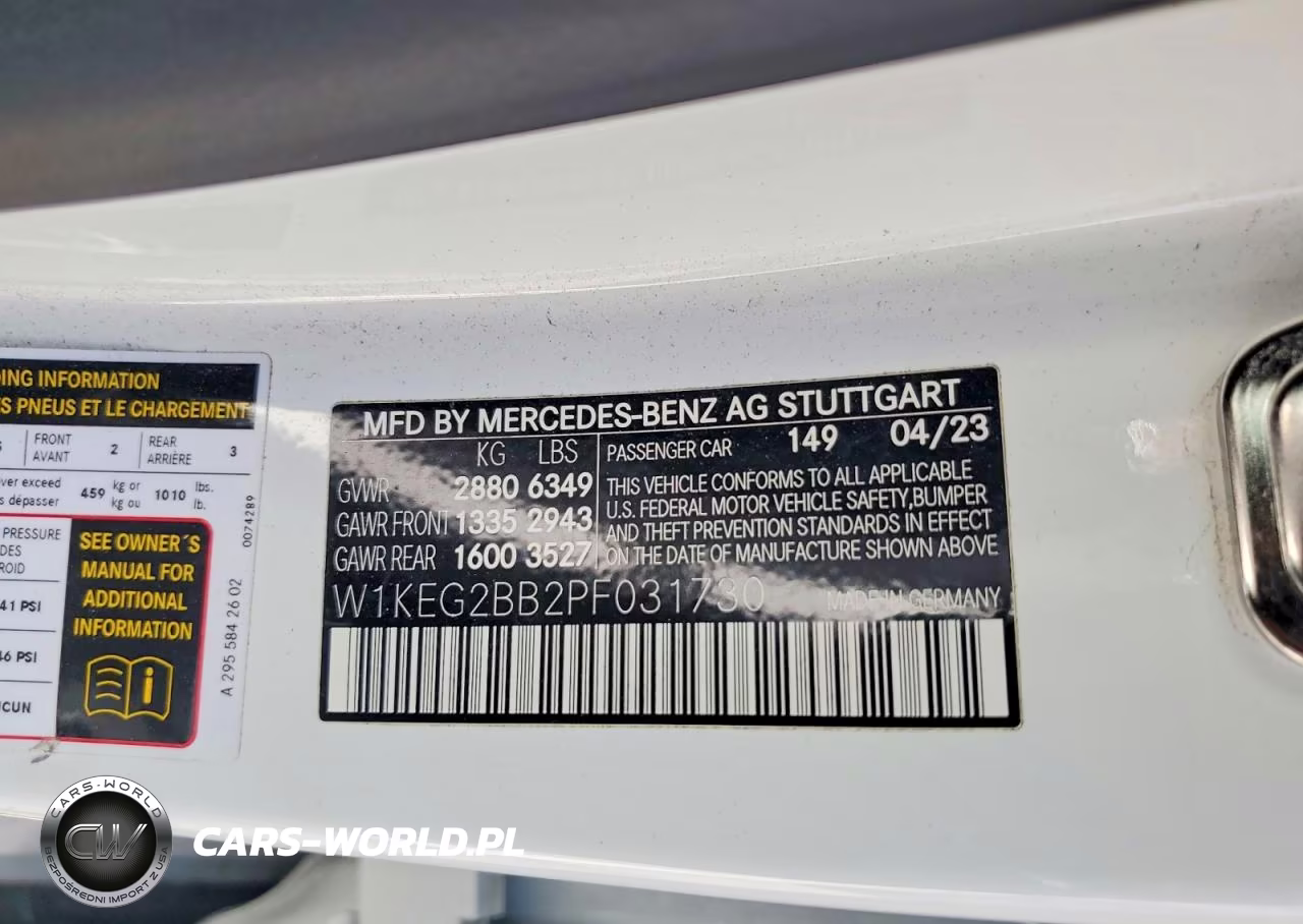 2023 Mercedes-Benz Eqe Sedan 350+ VIN:W1KEG2BB2PF031730 - 12