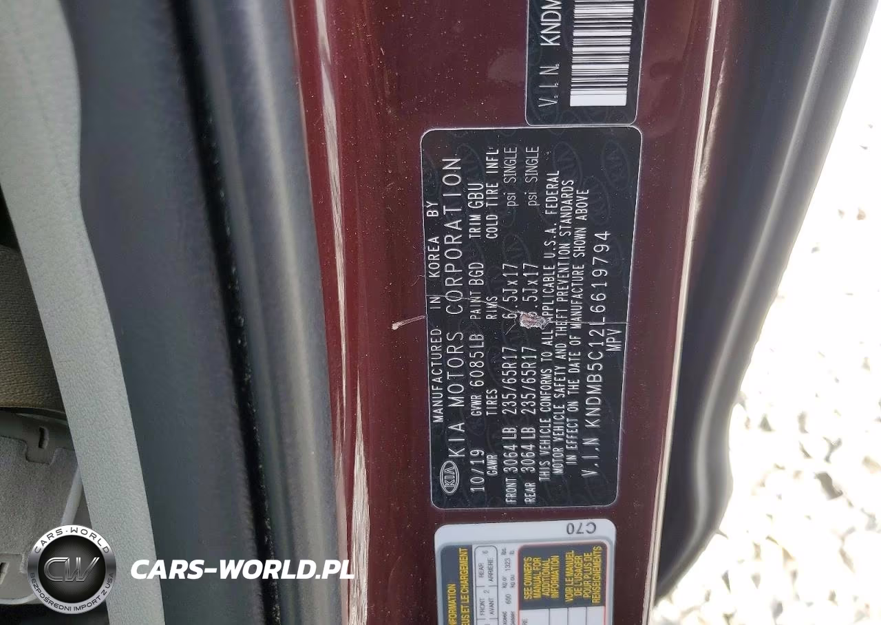 2020 Kia Sedona Lx VIN:KNDMB5C12L6619794 - 13