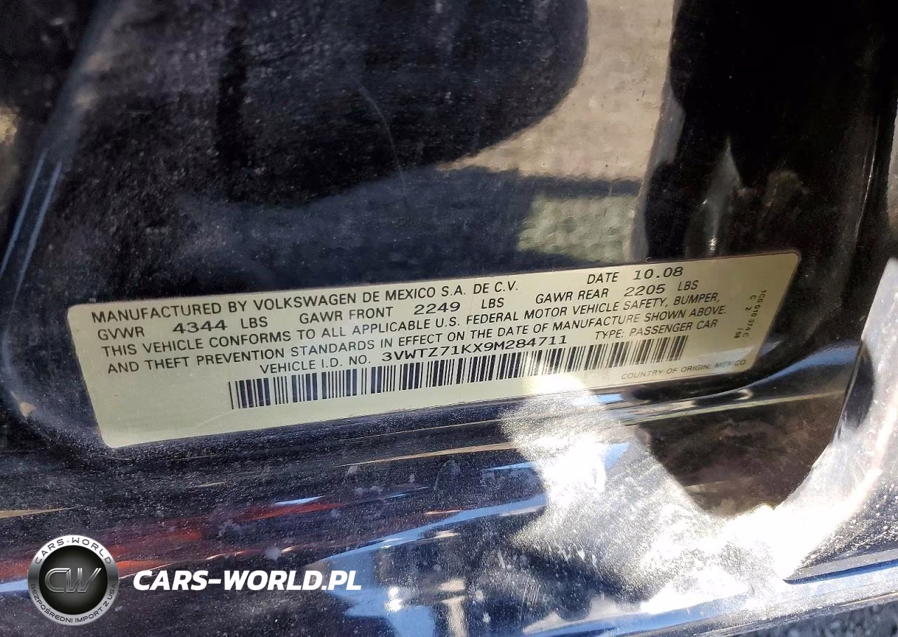 2009 Volkswagen Jetta Se VIN:3VWTZ71KX9M284711 - 12