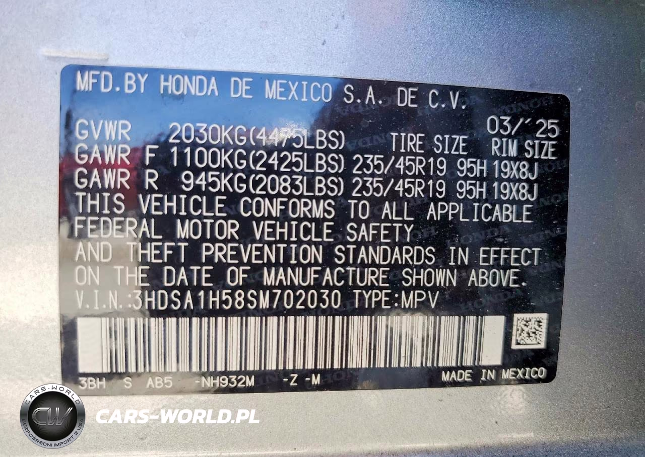 2025 Acura Adx A-Spec VIN:3HDSA1H58SM702030 - 13