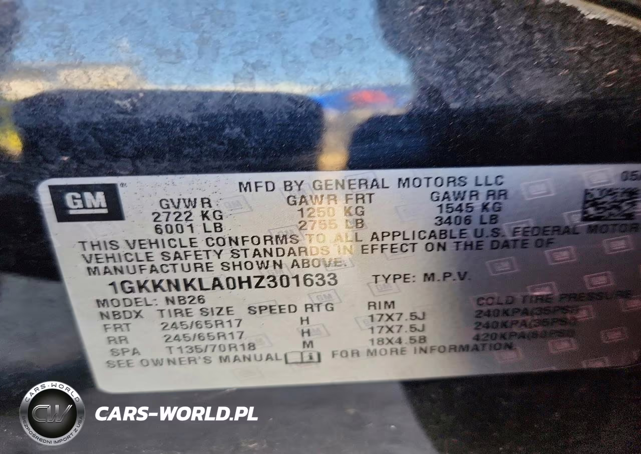 2017 GMC Acadia Sle VIN:1GKKNKLA0HZ301633 - 13